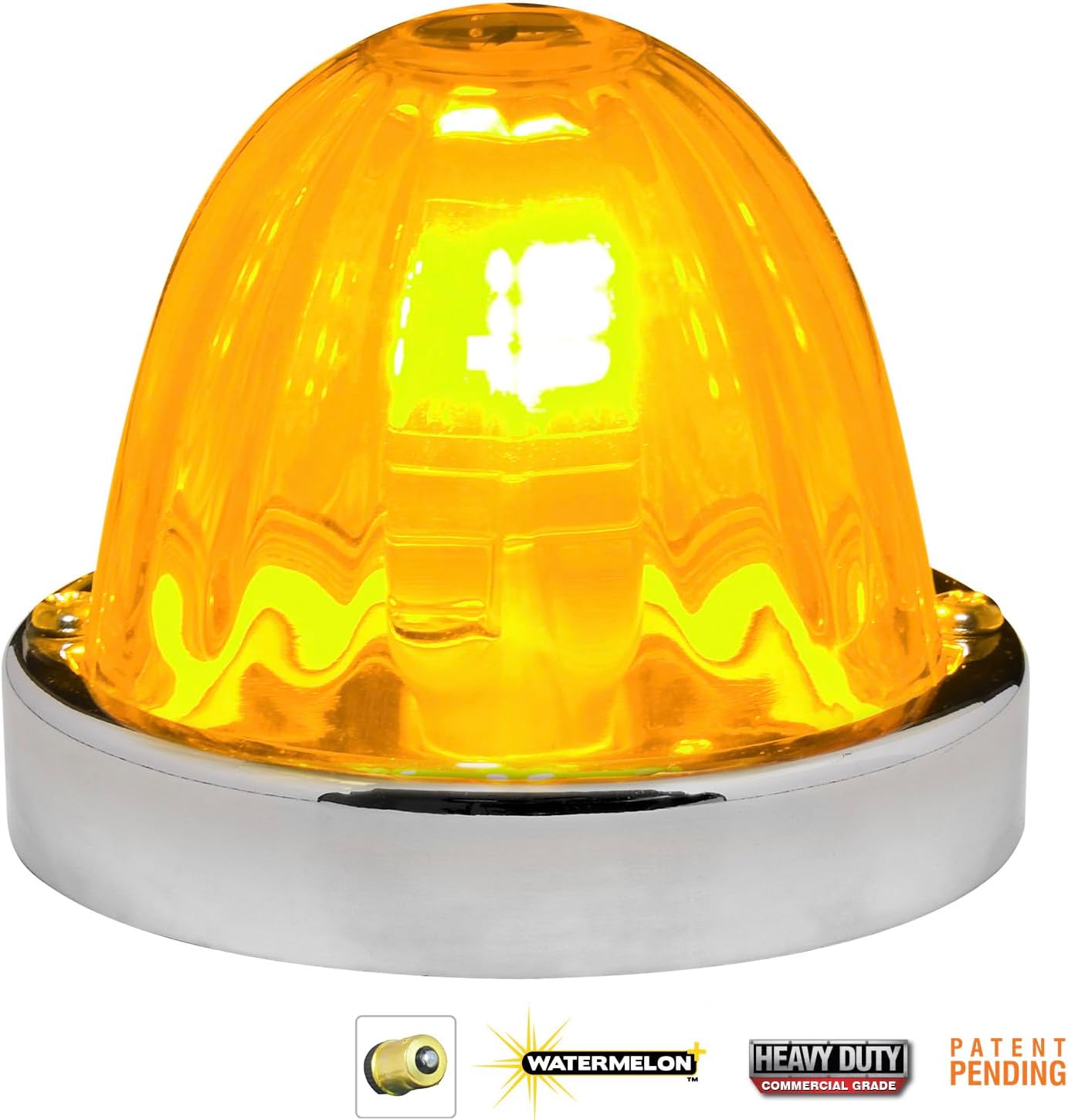Kit lentes vidrio bombilla 1156 color amarillo claro