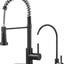 Grifo cocina acero inox con rociador desplegable