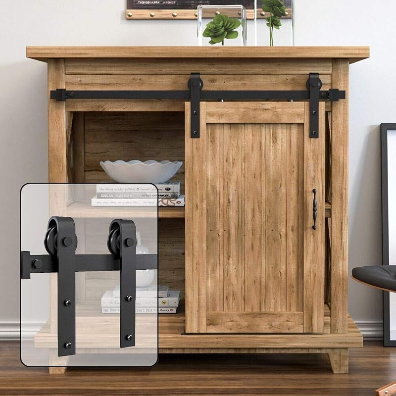 Set herrajes puerta corrediza 1.52m para TV y armarios