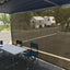Pantalla parasol toldo 7x11pulg malla UV marrón