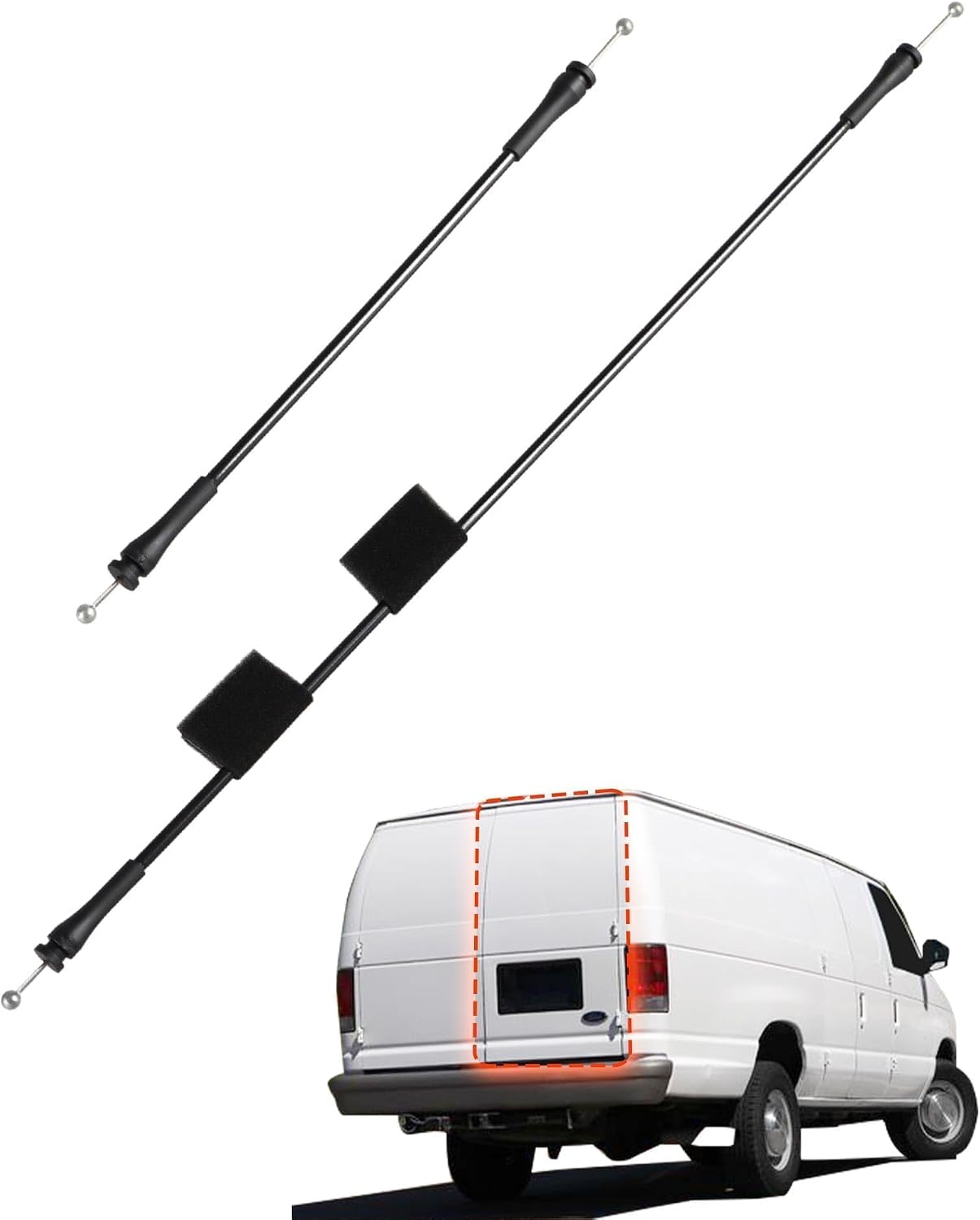 Cable liberación pestillo puerta Ford E-150 E-250