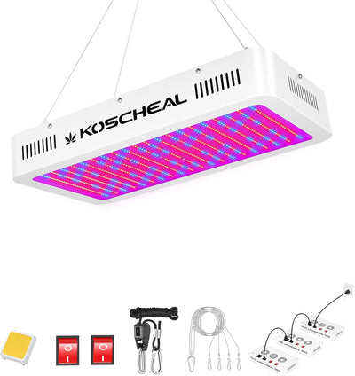 Lámpara LED cultivo plantas espectro completo interruptor