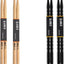 Baquetas 5A Madera 2 Pares Fibra Carbono