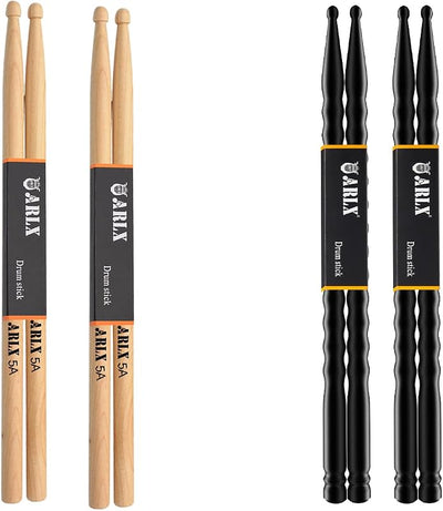 Baquetas 5A Madera 2 Pares Fibra Carbono