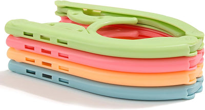 12 Pzas Perchas Plástico Plegables Viaje