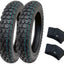 Set 2 Neumáticos Knobby 3.00-12 con Tubos Motocross