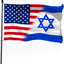 Bandera Israel-Estados Unidos 3x5ft poliéster doble costura