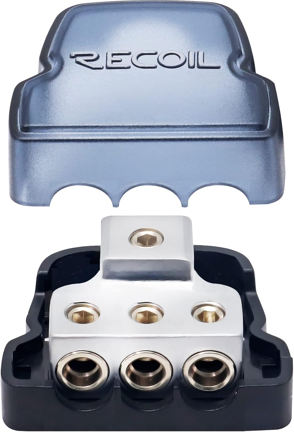 Bloque distribuidor de energía 3 vías para audio coche