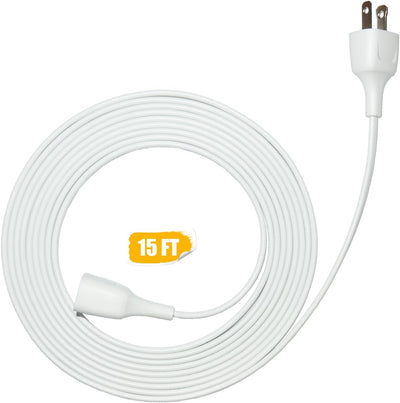 Cable extensión blanco 14.9ft doble clavija uso interior