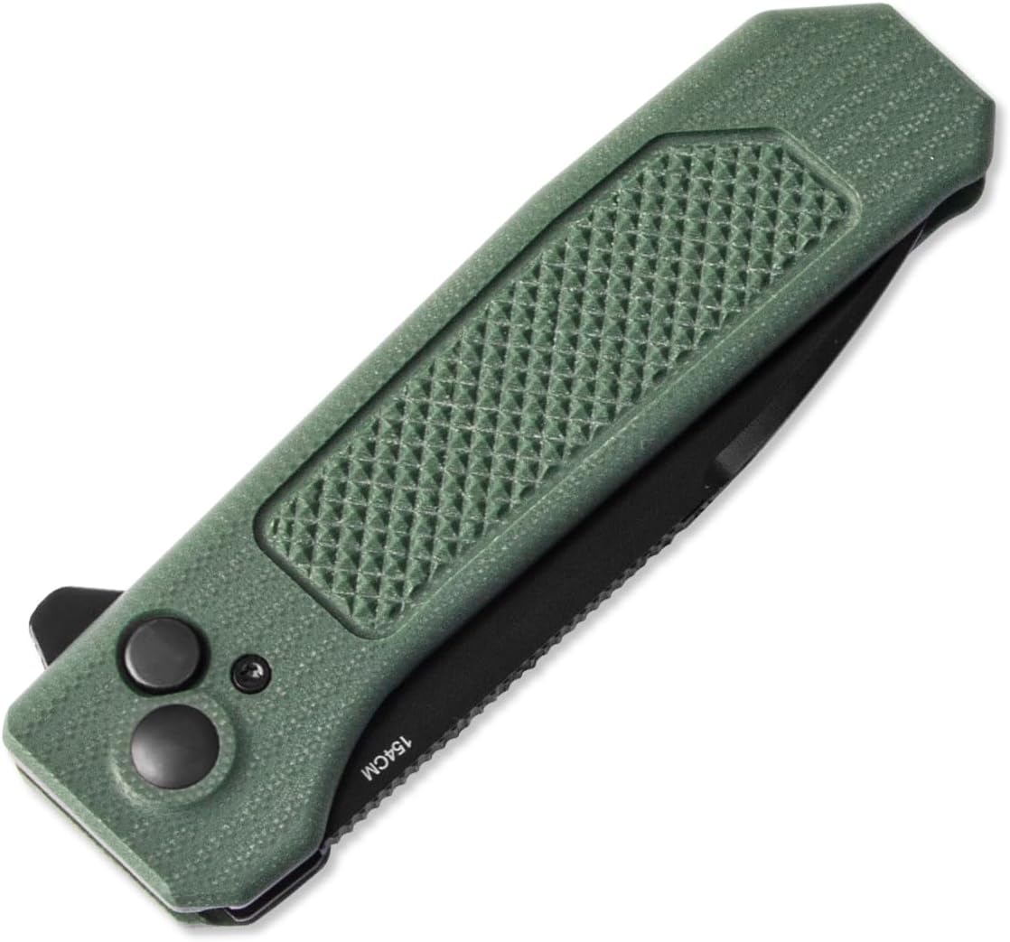 Cuchillo plegable EDC acero 60.6pulg mango G10 con abridor