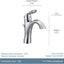 Llave monomando arco alto Moen Eva baño