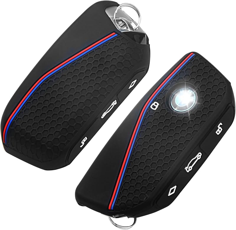 2 Fundas silicona llavero BMW X5 X6 X7 I5 I7 negro