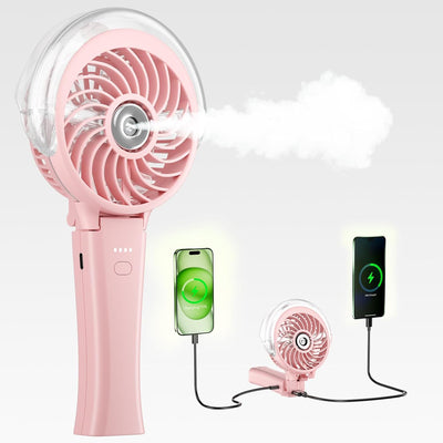 Ventilador de mano con niebla recargable 4000mAh 50ml