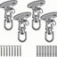 Soportes columpio acero inox giro 360° yoga