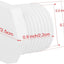 25 Tapones Drenaje 1/2pulg Plástico Blanco RV