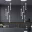 Lámpara araña cristal 5 luces LED regulable para comedor