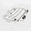 Soporte equipaje 2 pisos ala aire Harley Touring 09-24 cromo