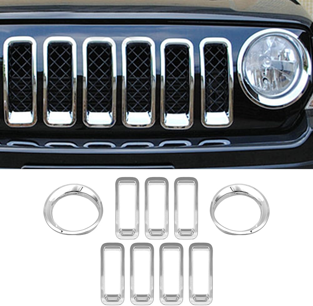 Cubierta faros delanteros Jeep Patriot 11-16 cromado