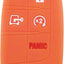 Funda llave silicona Ram ProMaster 2022-2025 5 botones naranja