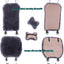 2 Fundas Asiento Coche Piel Oveja Esponjosa Negro