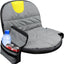 Funda asiento cortacésped tela Oxford 2 bolsas gris amarillo