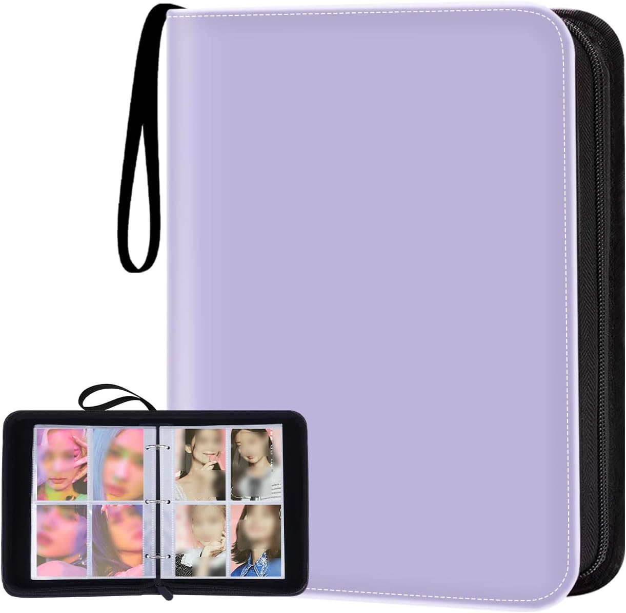Carpeta A5 piel 50 pags 4 bolsillos 400 soportes