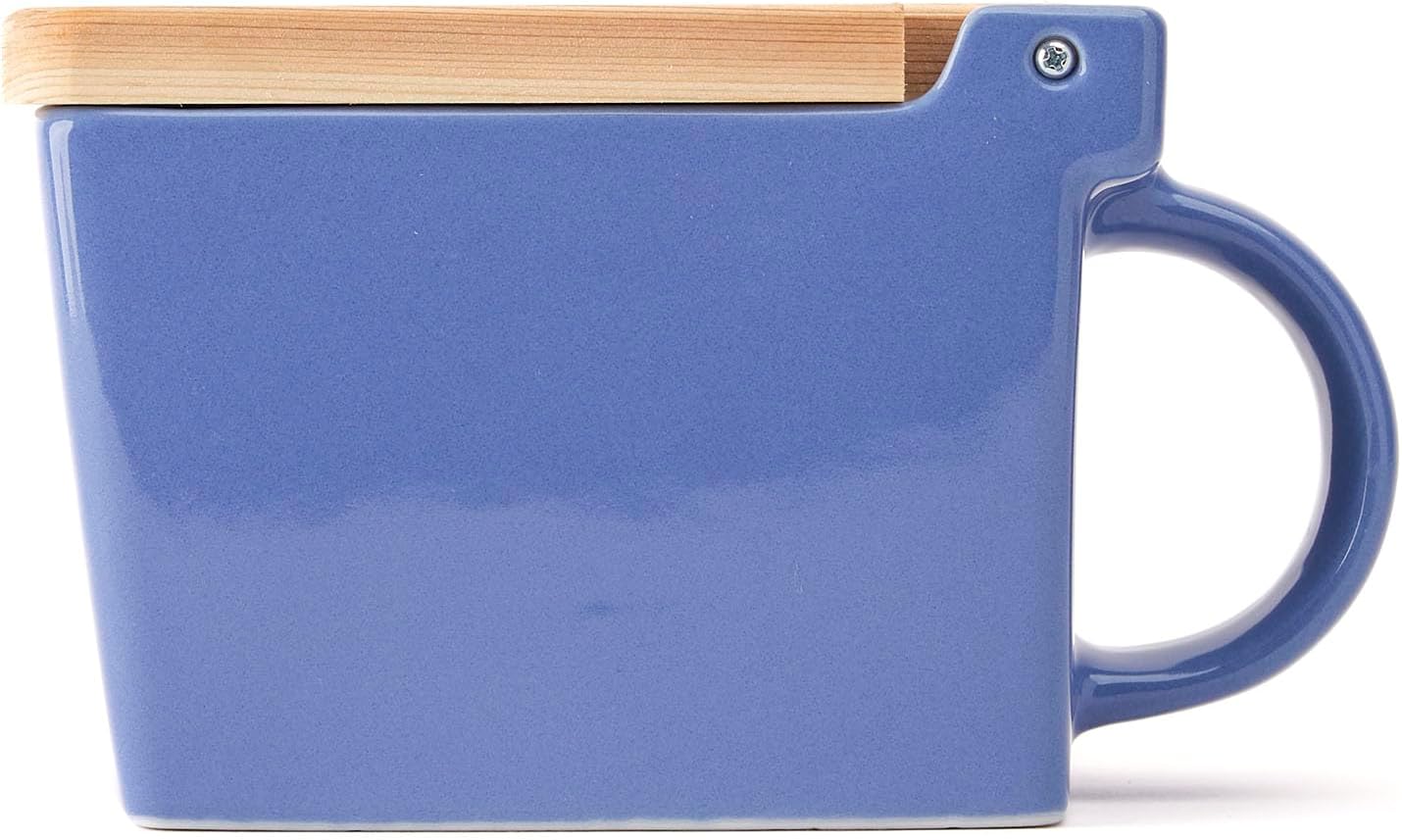 Caja sal premium con tapa hinoki 16oz azul arándano