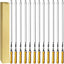 12 Pinchos Kabob 22pulg Acero Inox Reutilizables Asa Madera