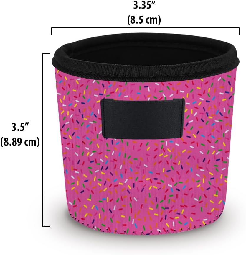 Funda reutiliz. helado con soporte cuchara diseño donas