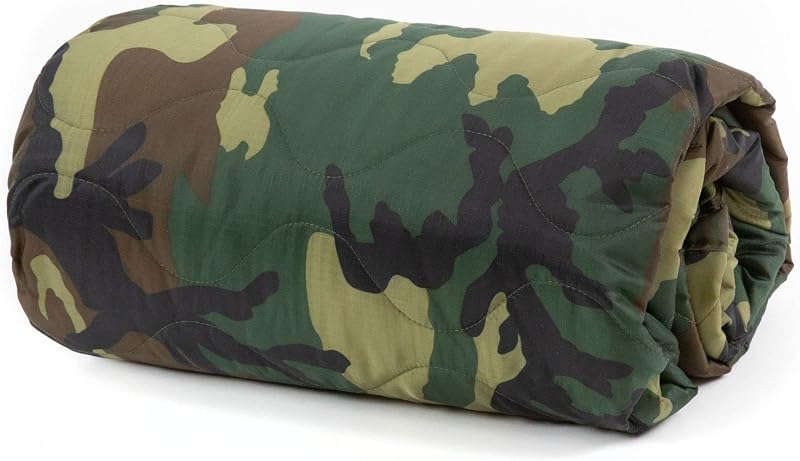 Manta campamento Jungle Camo Woobie ligera multifuncional