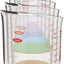 Set 7 vasos medidores multicolor