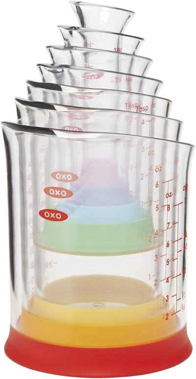 Set 7 vasos medidores multicolor