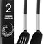 2 Pzas Espátulas Silicona Antiadherentes Negro