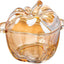 Plato cristal forma manzana dulces aperitivos decoración