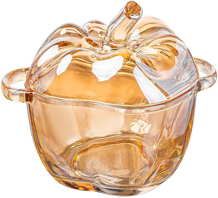 Plato cristal forma manzana dulces aperitivos decoración