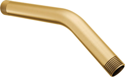 Brazo ducha 8pulg oro cepillado roscas 1/2 pulg