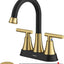 Grifos baño 4" negro dorado desagüe sin plomo acero