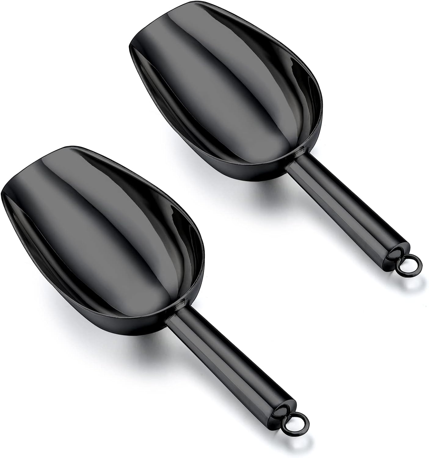 Cuchara hielo acero inox 5oz 2 Pzas color negro