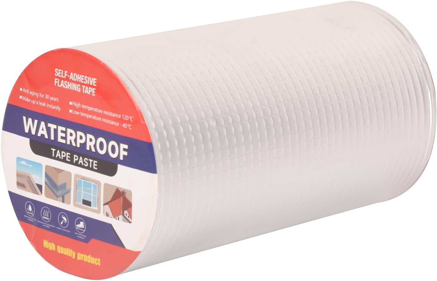 Cinta butilo aluminio 8pulg x16.4ft para fugas y reparaciones