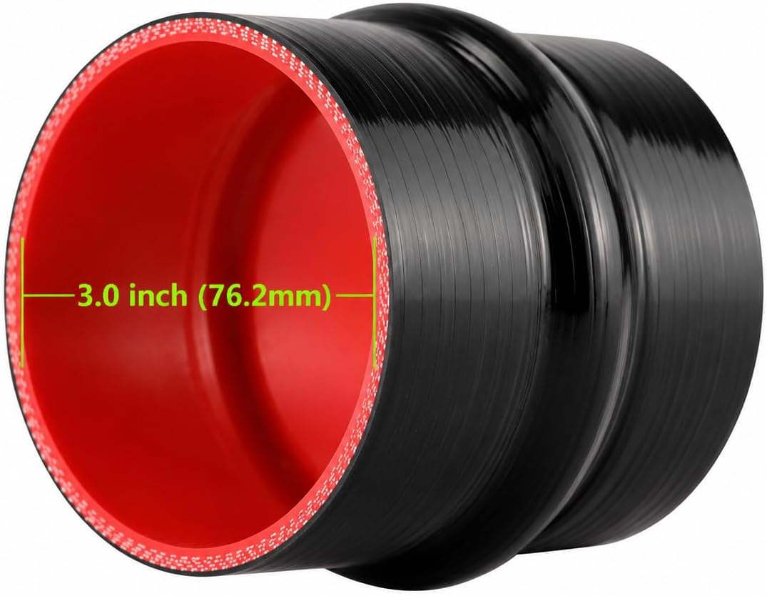 Acoplador joroba silicona reforzada 4 capas T ID 3.0" 76mm