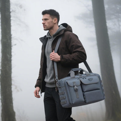 Bolsa mensajero táctica para hombre maletín laptop