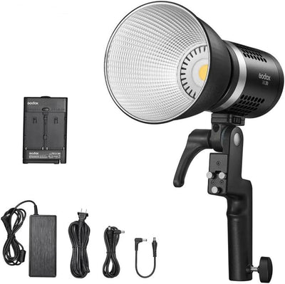 Luz LED portátil 5600K 12 efectos con 2 baterías
