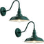 Luz cuello cisne 10" exterior blanco con cúpula