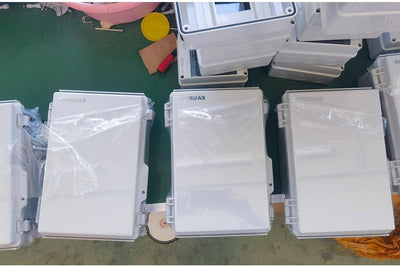 Caja conexiones eléctrica IP67 plástico ABS 11.8x7.9x5pulg