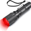 Linterna LED Roja Luz Blanca Brillante Alta/Baja Potencia Zoom
