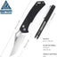 Cuchillo plegable D2 acero mango G10 para supervivencia EDC
