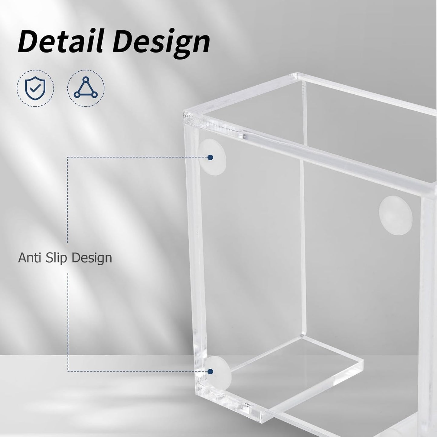 Soporte notas adhesivas acrílico 3x3" transparente