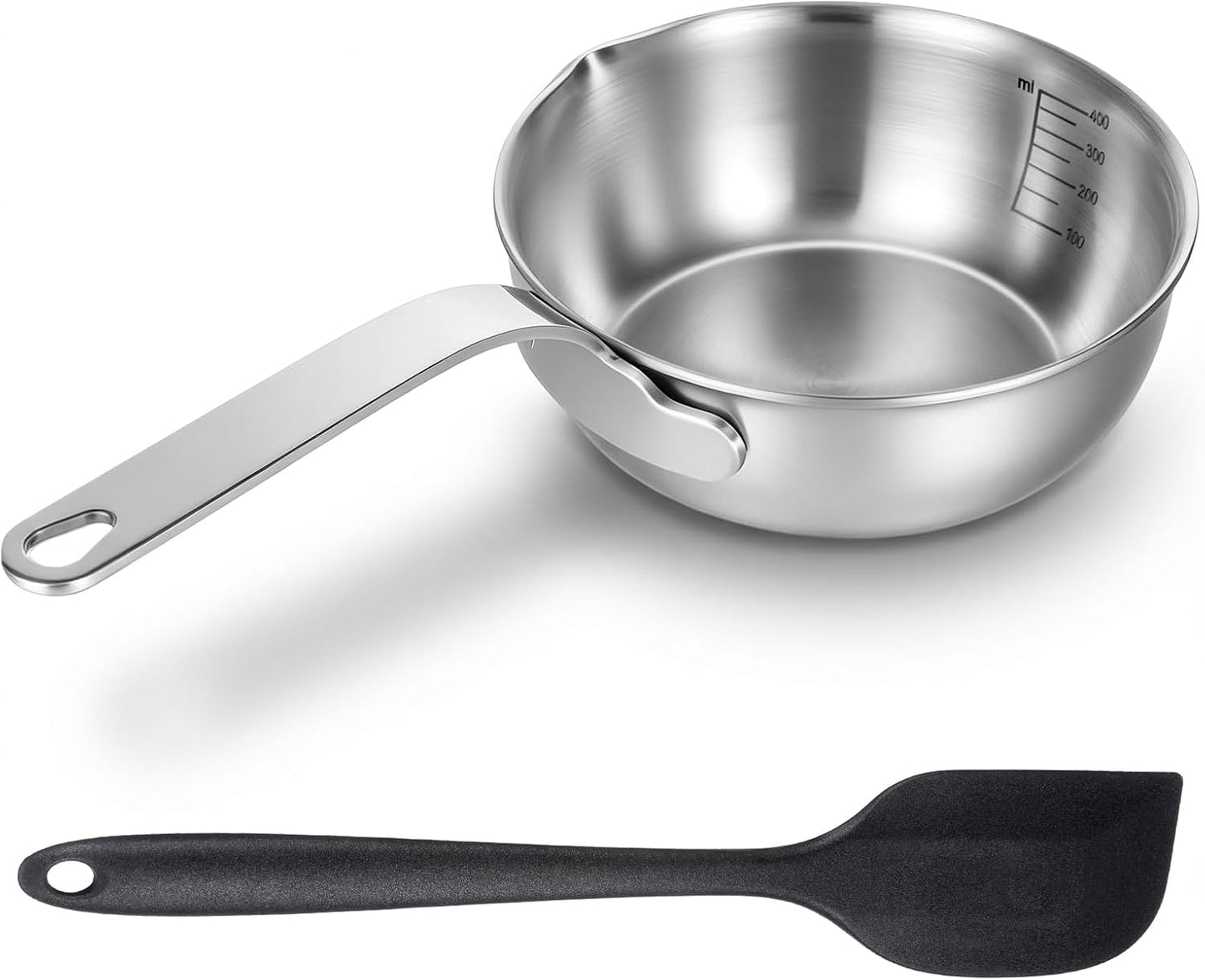 Sartén Mini Acero Inox 5.1pulg Con Raspador 10.9pulg