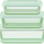Set 6 Recipientes Almacenamiento Alimentos Tapa Plástico