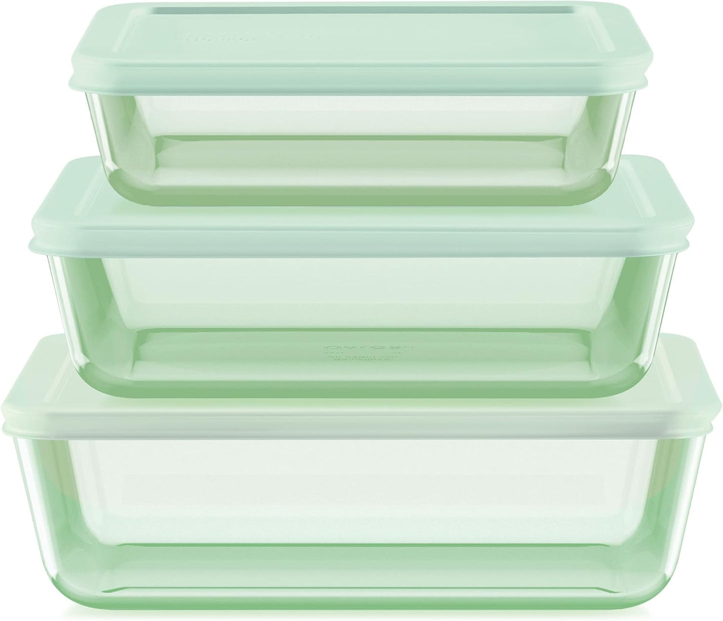 Set 6 Recipientes Almacenamiento Alimentos Tapa Plástico